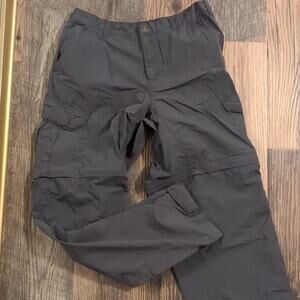White Sierra dark gray zip off pants size medium